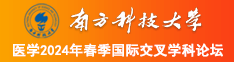 男人插入女人小穴在线观看南方科技大学医学2024年春季国际交叉学科论坛